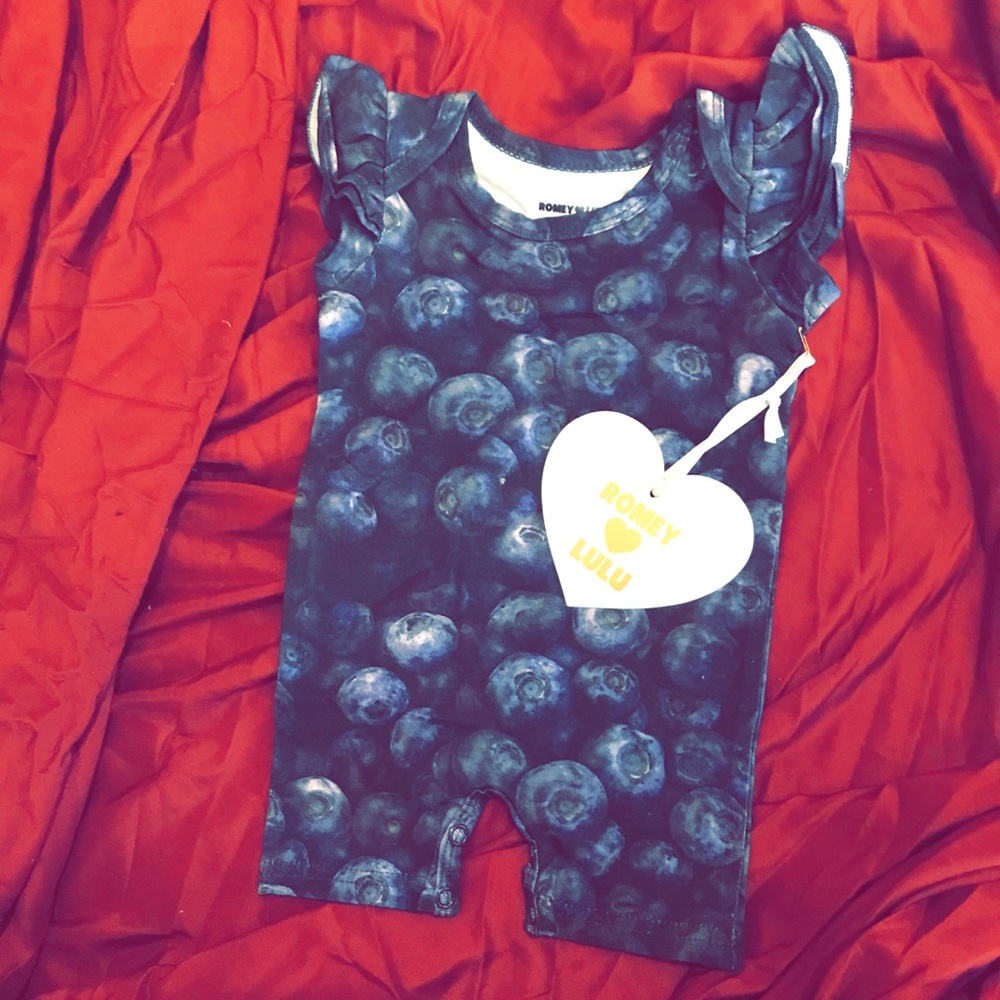 Short sleeve romper. Romey Loves Lulu. NWT.